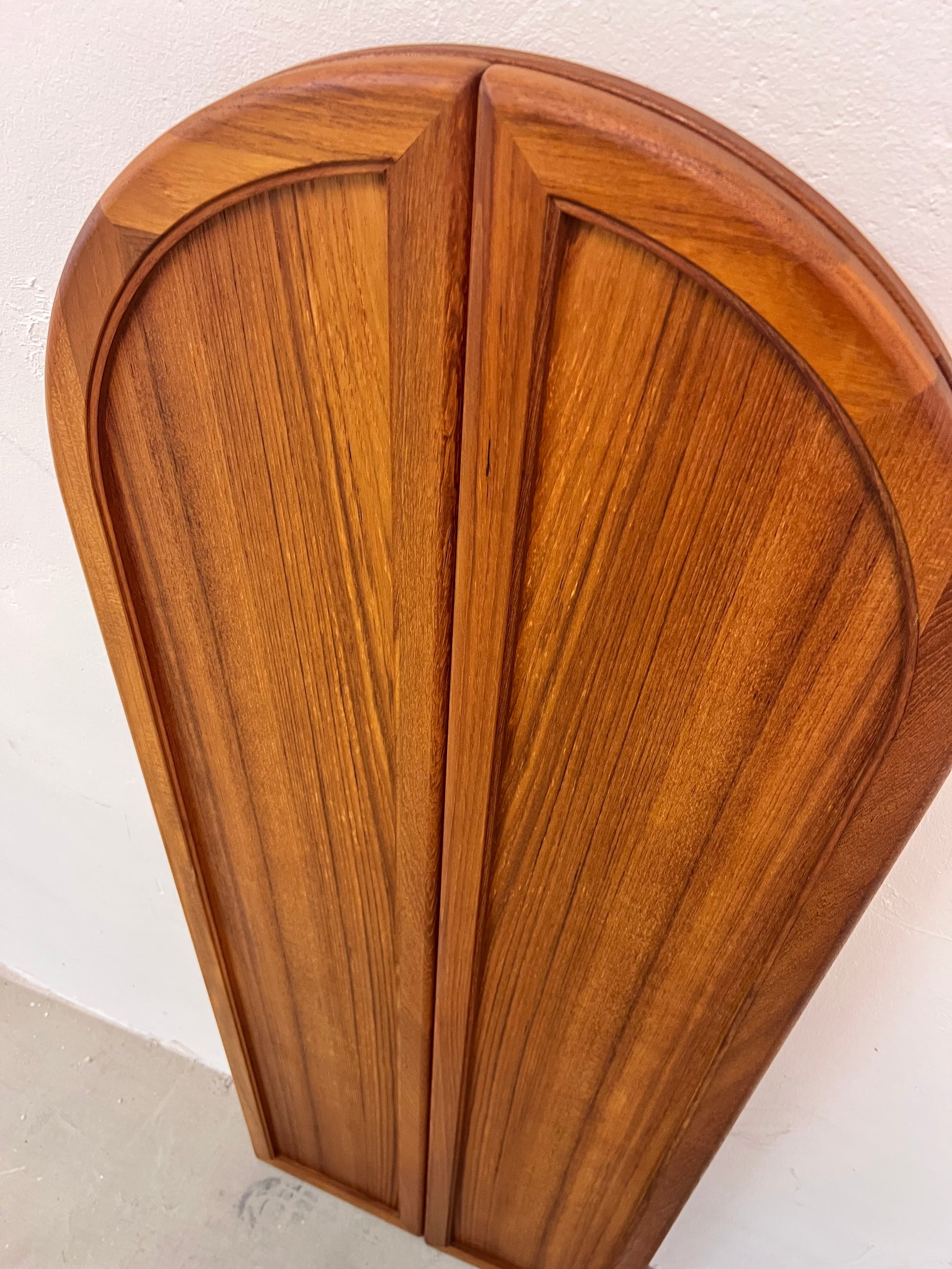 Klappbarer Wandspiegel Teak von Fakse Furniture aus Dänemark