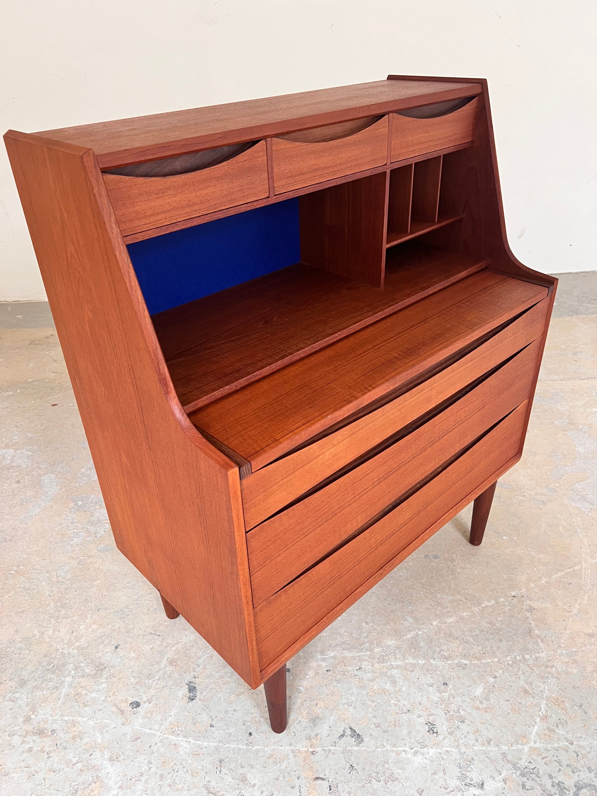 Sekretär Teak mit Schminktisch & Spiegel aus Dänemark
