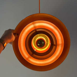 Lamellenlampe gold orange aus Dänemark