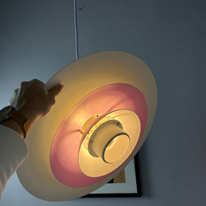 Lamellenlampe weiß lila von Formlight