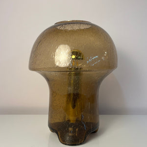 Pilzlampe braun Einschlussglas von Süssmuth Leuchten