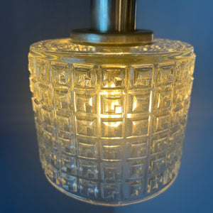 Hängelampe Glas Metall aus Dänemark