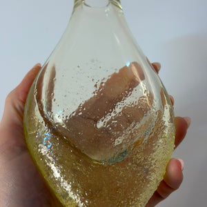 Vase gelb von Miloslav Klinger für Železný Brod Sklo