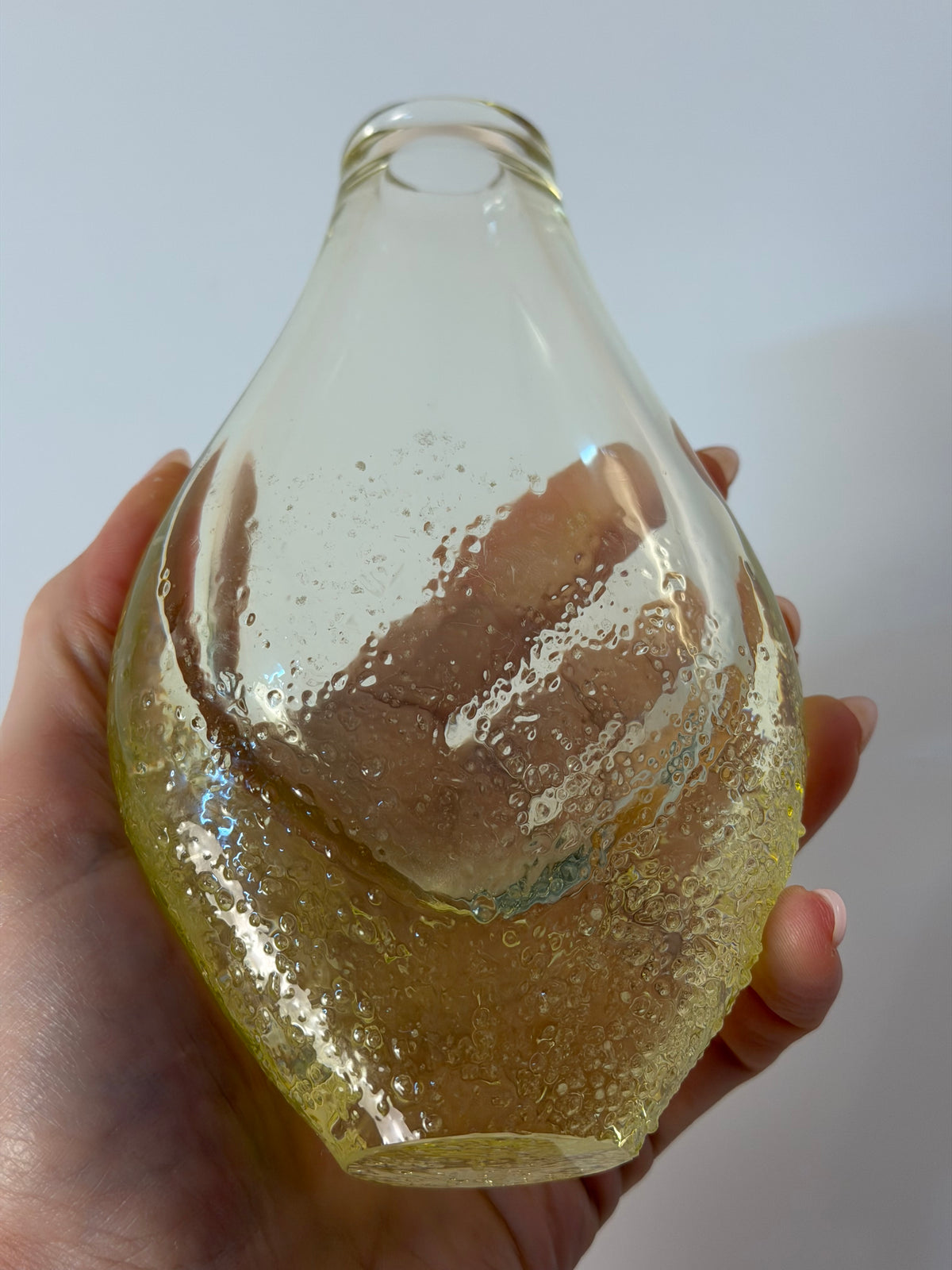 Vase gelb von Miloslav Klinger für Železný Brod Sklo