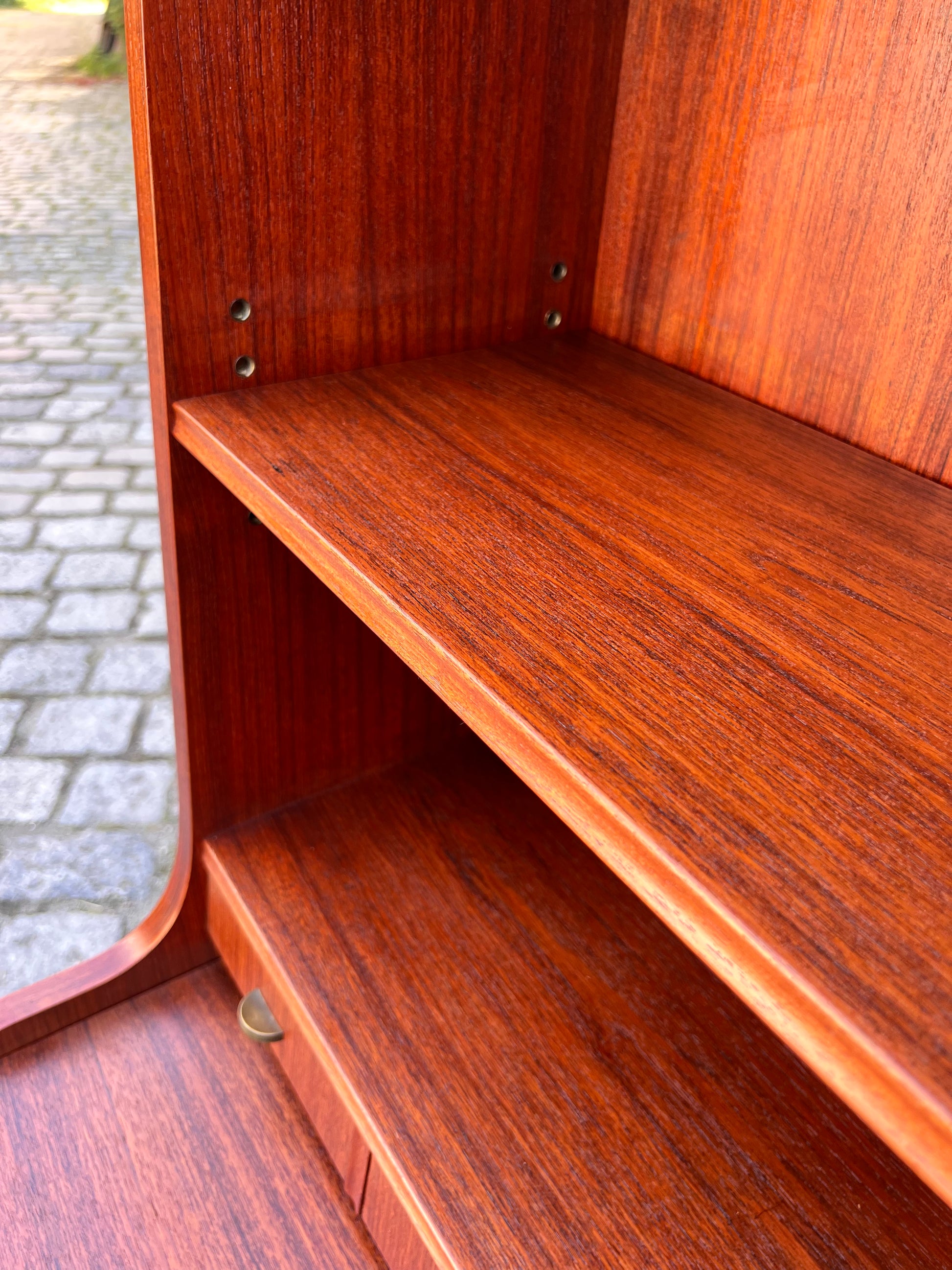 Bücherregal mit Sekretär und Kommode Teak Dänemark