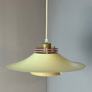Lamellenlampe neu lackiert creme rosa braun