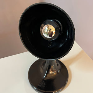 Tischlampe schwarz Bakelit von PGH
