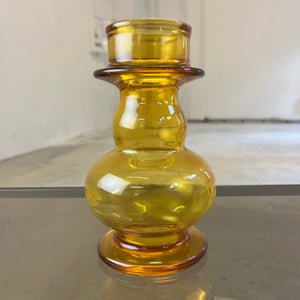 Hyazinthenvase gelb Glas