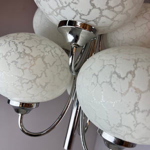 Kronleuchter mit 6 Kugeln von Richard Essig für Hustadt