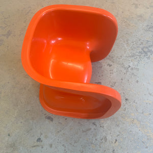 Multifunktionaler Kinderstuhl orange von Johannes Foersom & Peter Hiort Lorenzen für Cado