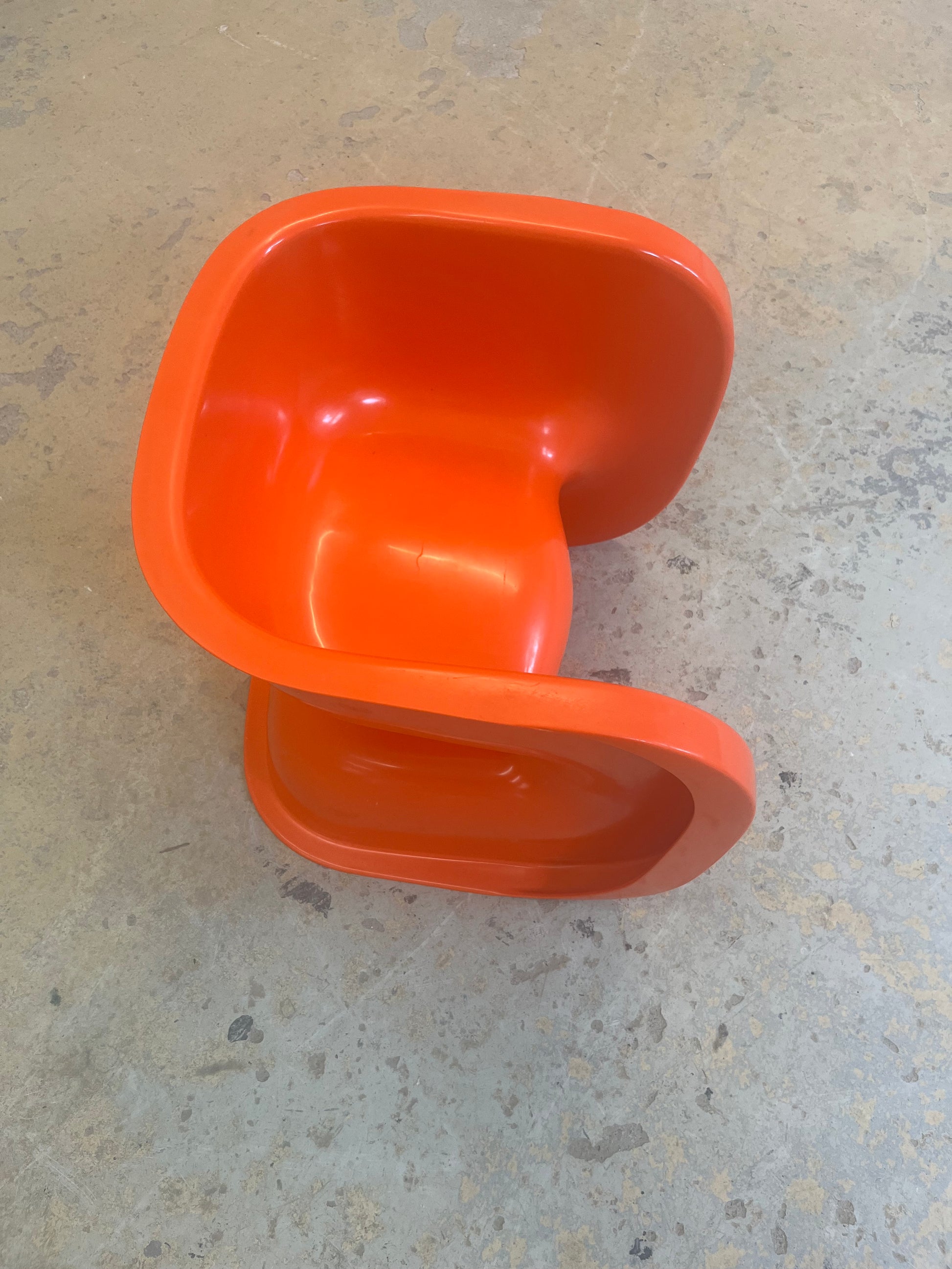 Multifunktionaler Kinderstuhl orange von Johannes Foersom & Peter Hiort Lorenzen für Cado