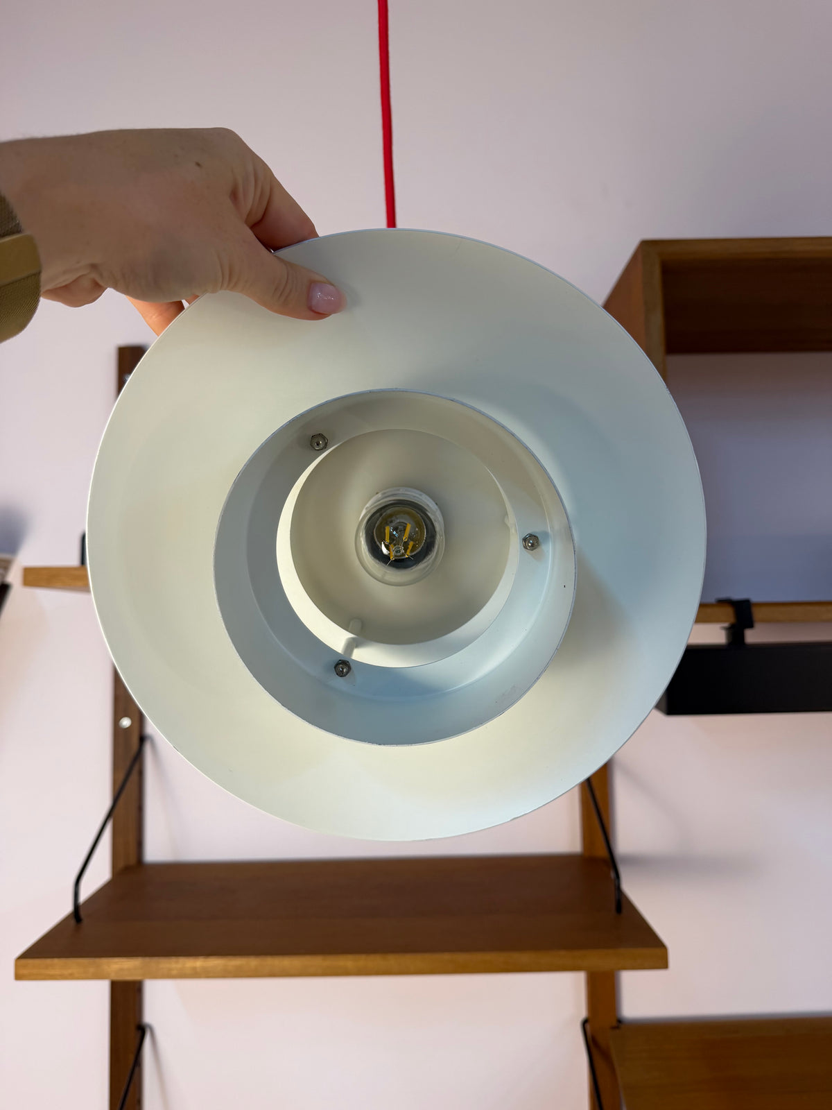 Lamellenlampe weiß aus Dänemark