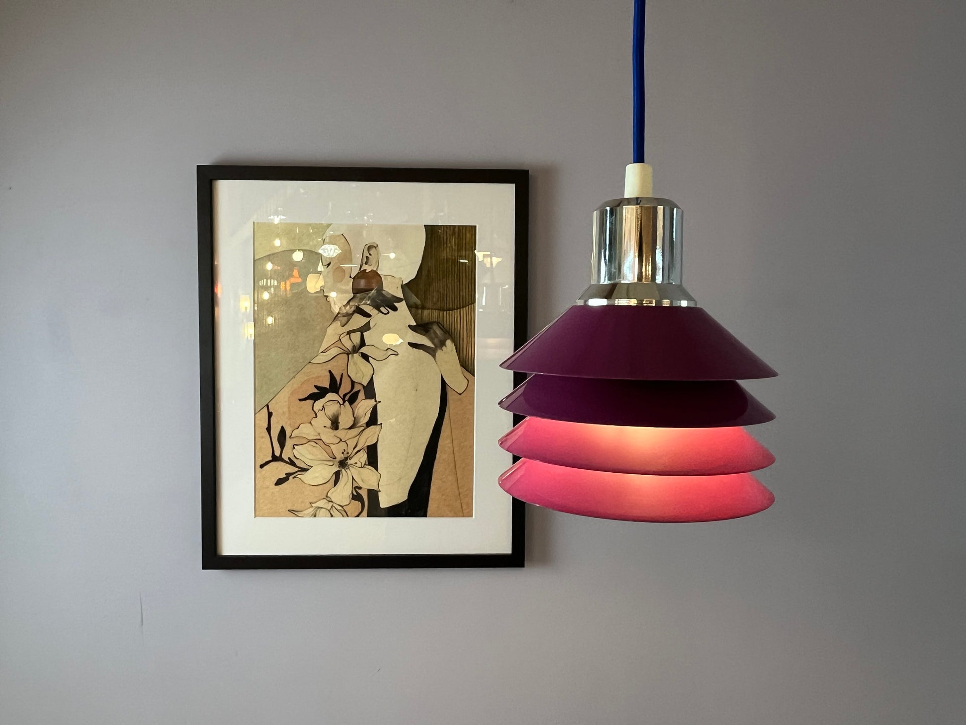 Lamellenlampe Himbeer von Design Light