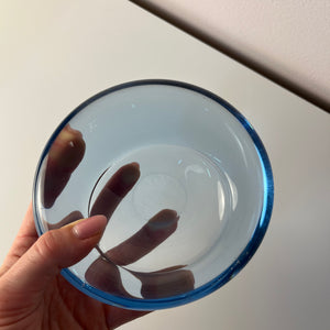 Schale hellblau Glas von Per Lütken von Holmegaard