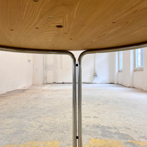 Runder Esstisch Palisander & Chrom