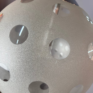 Hängelampe Glaskugel Chrom von Richard Essig