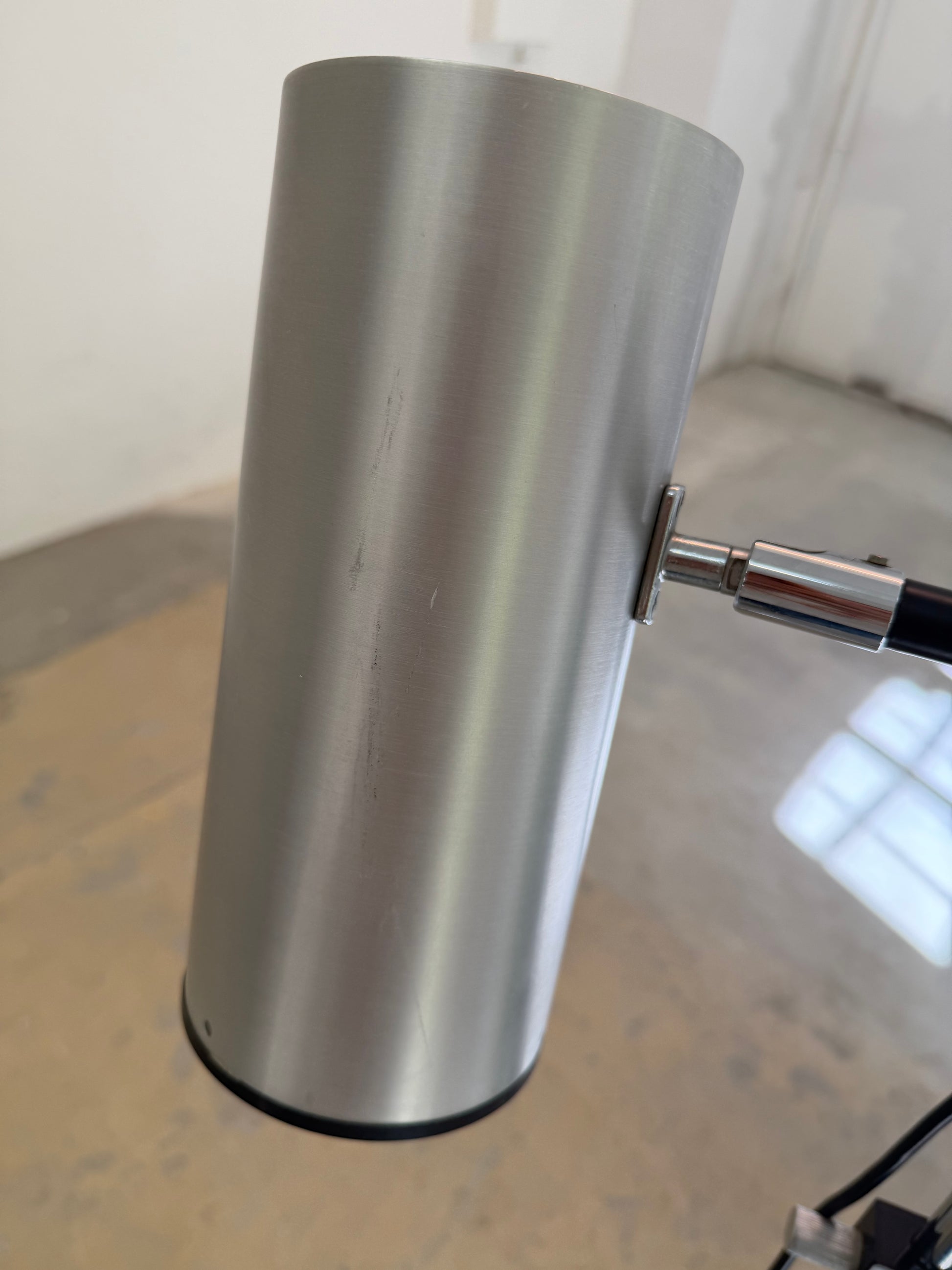 Stehlampe silber von Arnold Berges für Staff