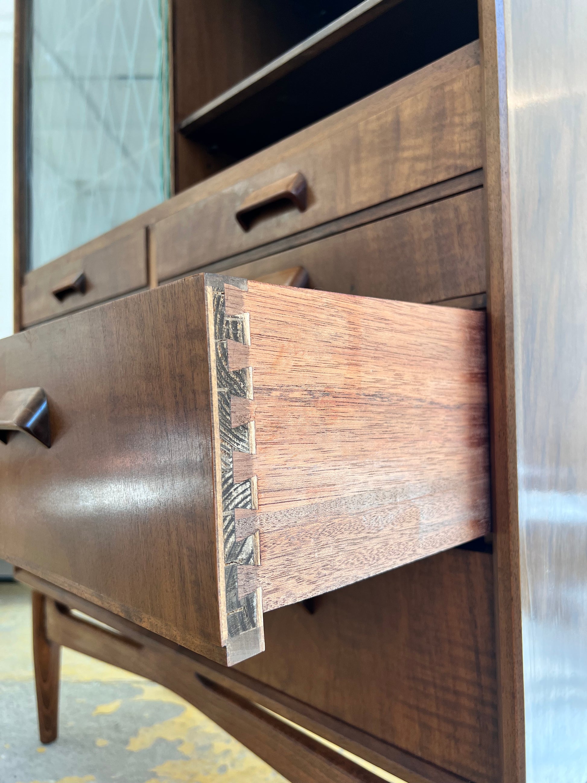 Vitrinenschrank Teak aus Dänemark