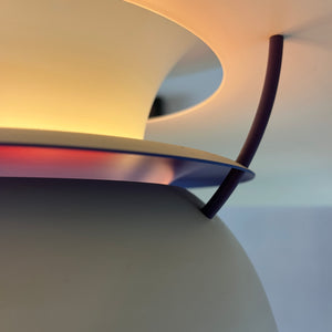 Lamellenlampe PH5 weiß von Poul Henningsen für Louis Poulsen