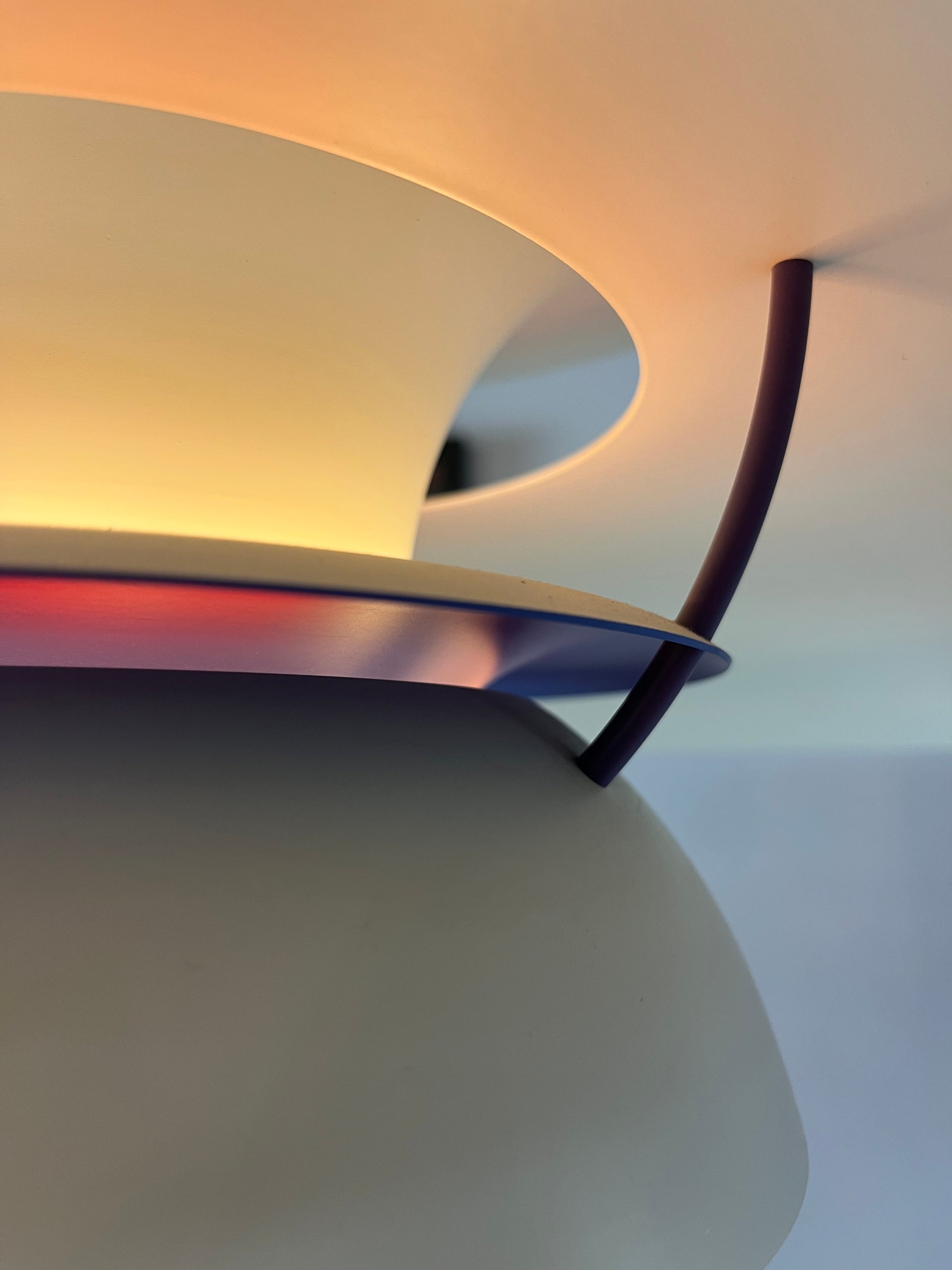 Lamellenlampe PH5 weiß von Poul Henningsen für Louis Poulsen