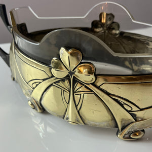Jardiniere mit Kleeblatt von Metallwarenfabrik Hans Peter aus 1908