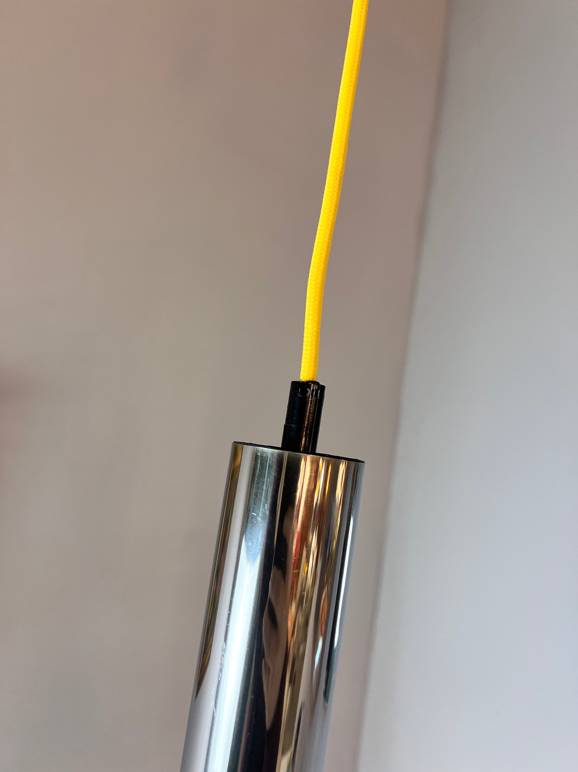 Hängelampe Chromstab mit LED von Glashütte Limburg