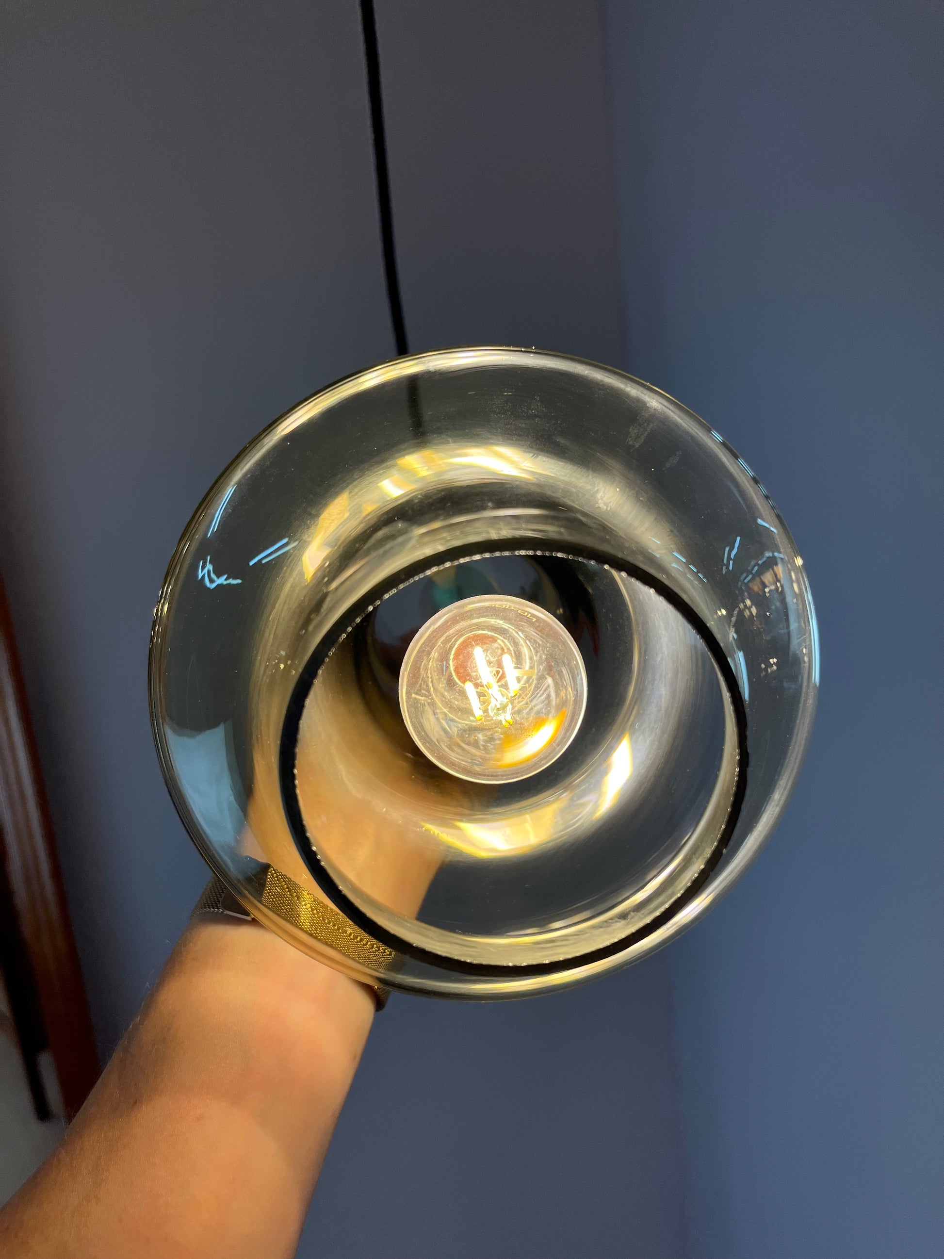 Hängelampe Rauchglas von Leclaire & Schäfer