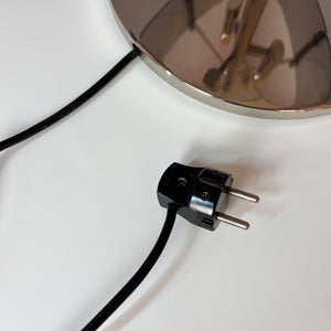 Tischlampe Chrom & Rauchacryl