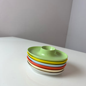 Set: 6x Eierbecher bunt Kunststoff
