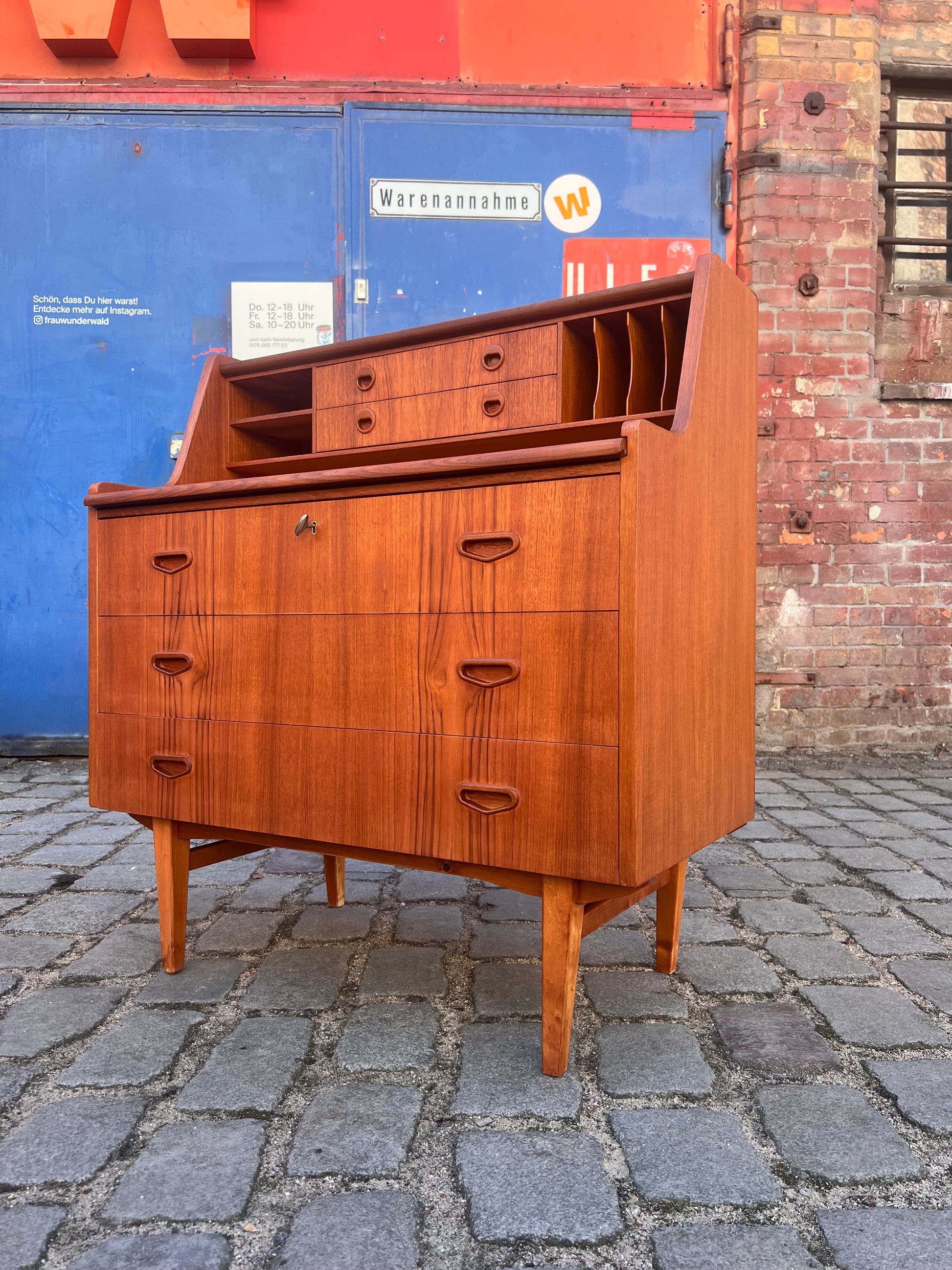 Sekretär Teak aus Dänemark