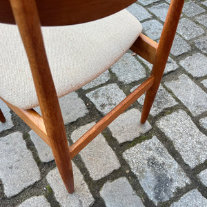 Set: 6x Polsterstuhl beige Teak von Casala