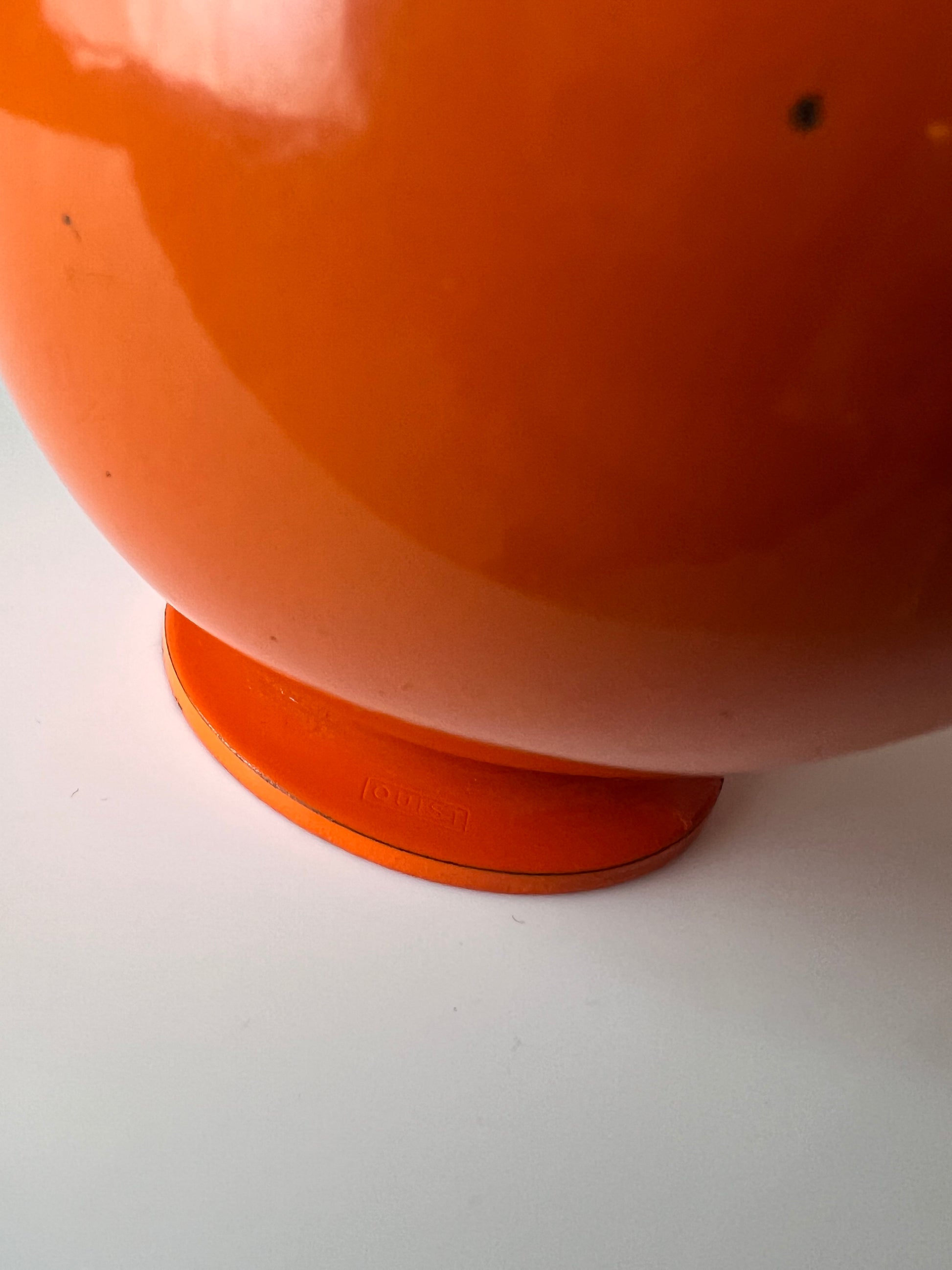 Kugelaschenbecher orange Chrom von Quist