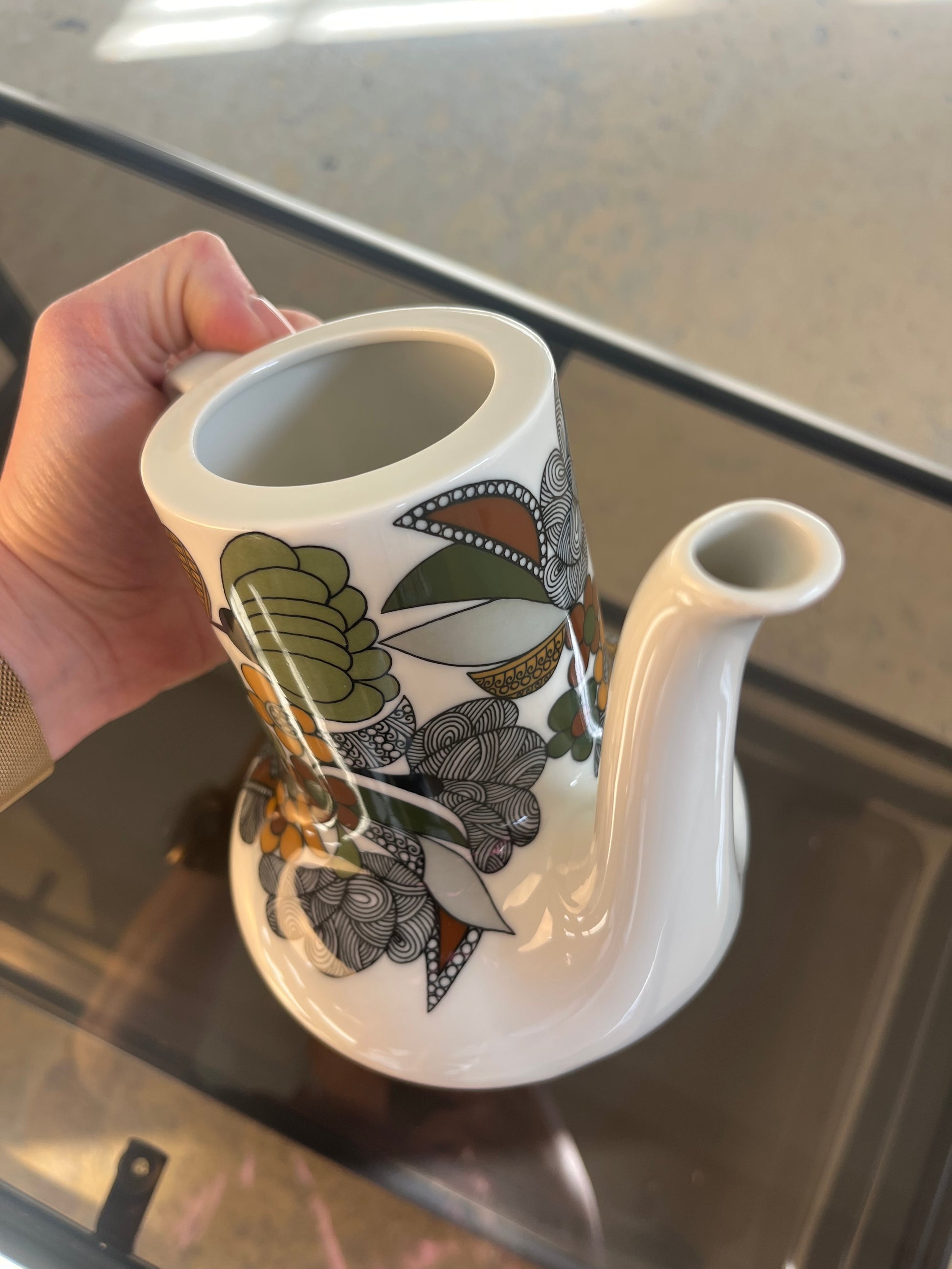 Kaffeekanne groß Kiruna Camargue von Tapio Wirkkala für Thomas