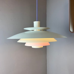 Lamellenlampe weiß lila von Formlight