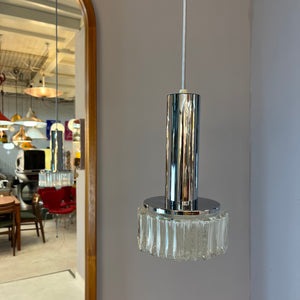 Pendelleuchte Modell P105 Glas Chrom von STAFF