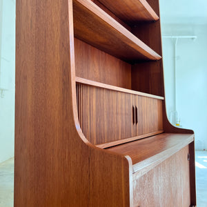 Bücherregal Teak mit Sekretär & Ausziehplatte von Johannes Sorth für Nexø