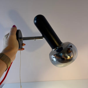 Wandlampe schwarz Chrom von Simon & Schelle (Sische)