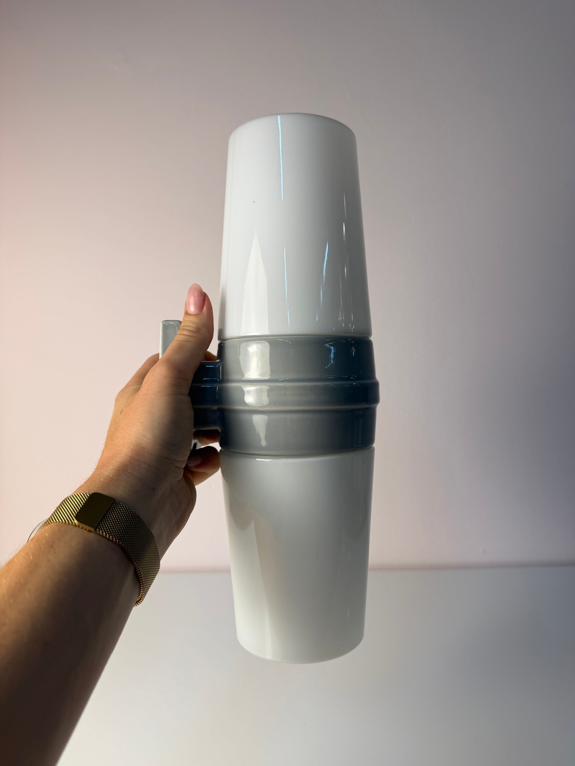 Wandlampe Modell 6065 grau von Sigvard Bernadotte für Ifö