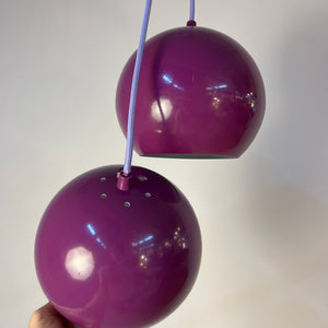Kugellampe lila aus Dänemark