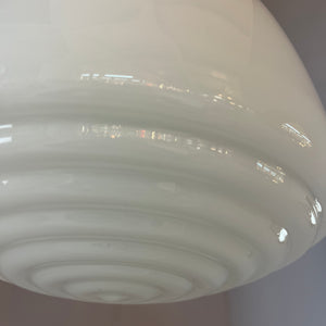 Hängelampe Opalglas Chrom