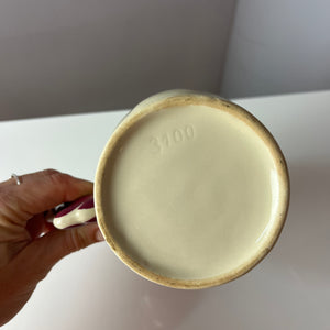 Kanne Hahn orange rot Keramik