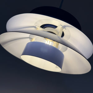 Lamellenlampe Typ 776 hellblau von Horn