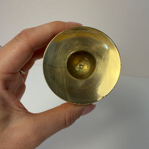 Kugel Kerzenständer Messing aus Dänemark