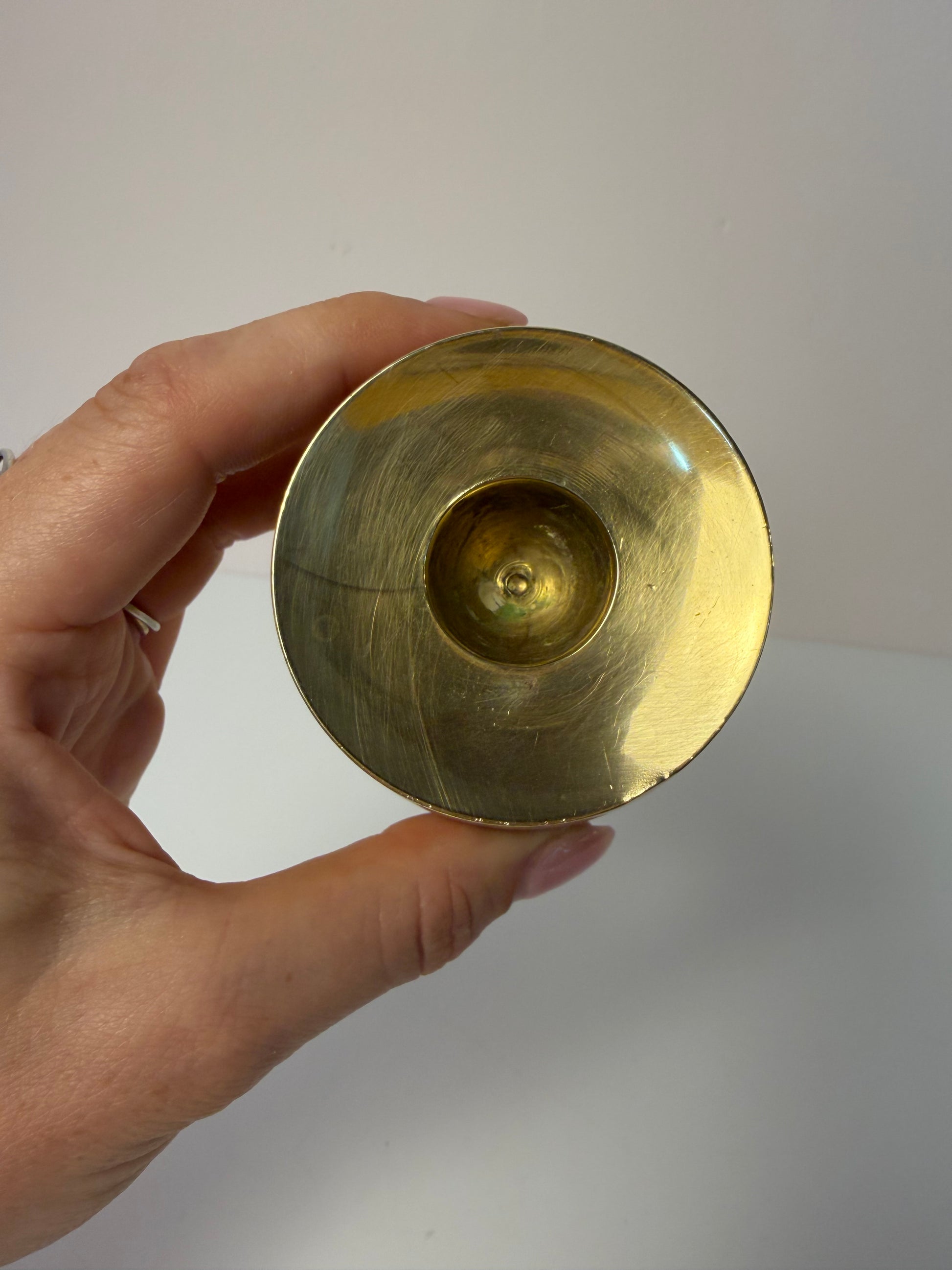 Kugel Kerzenständer Messing aus Dänemark