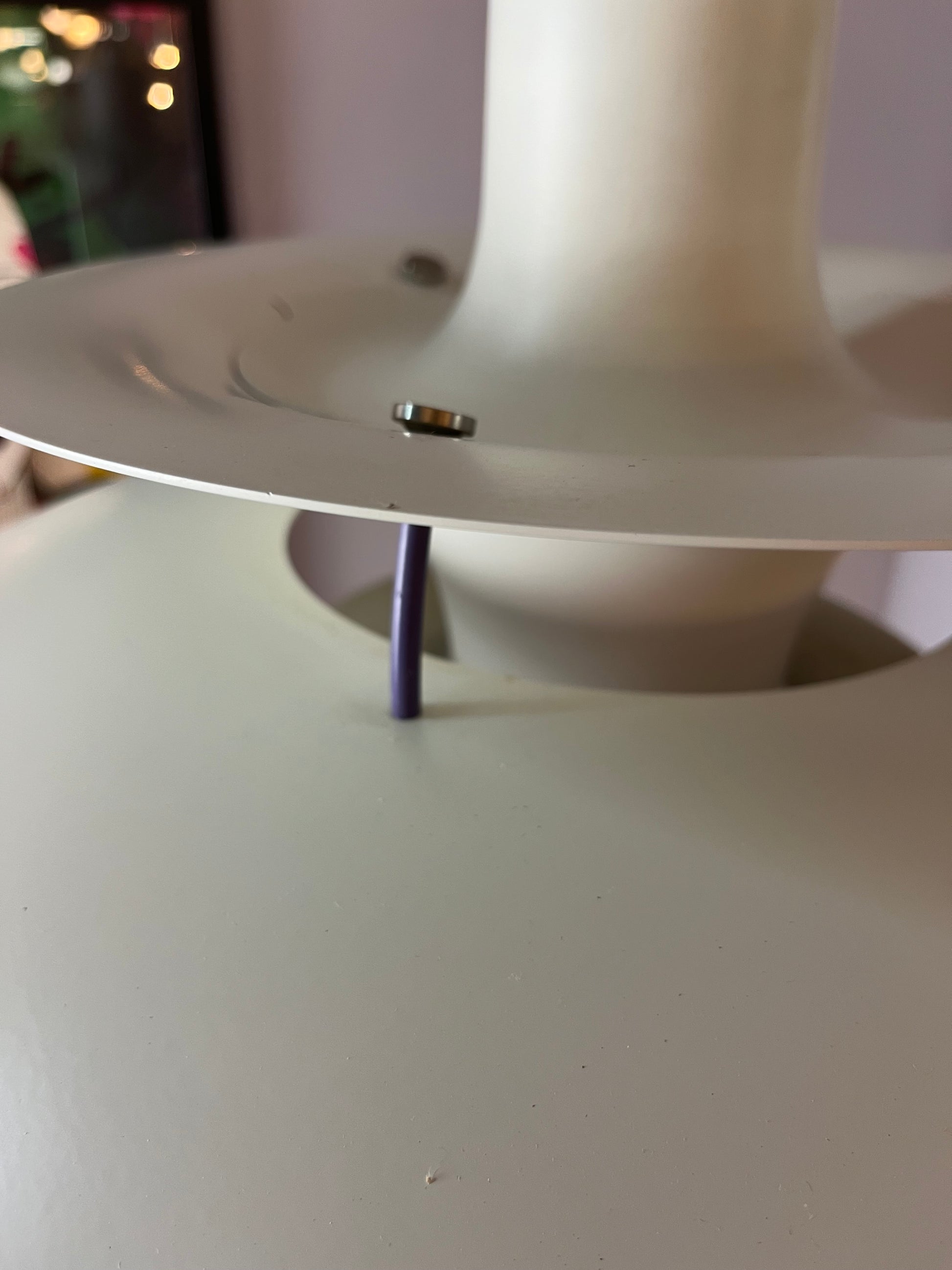 Lamellenlampe PH5 weiß von Poul Henningsen für Louis Poulsen