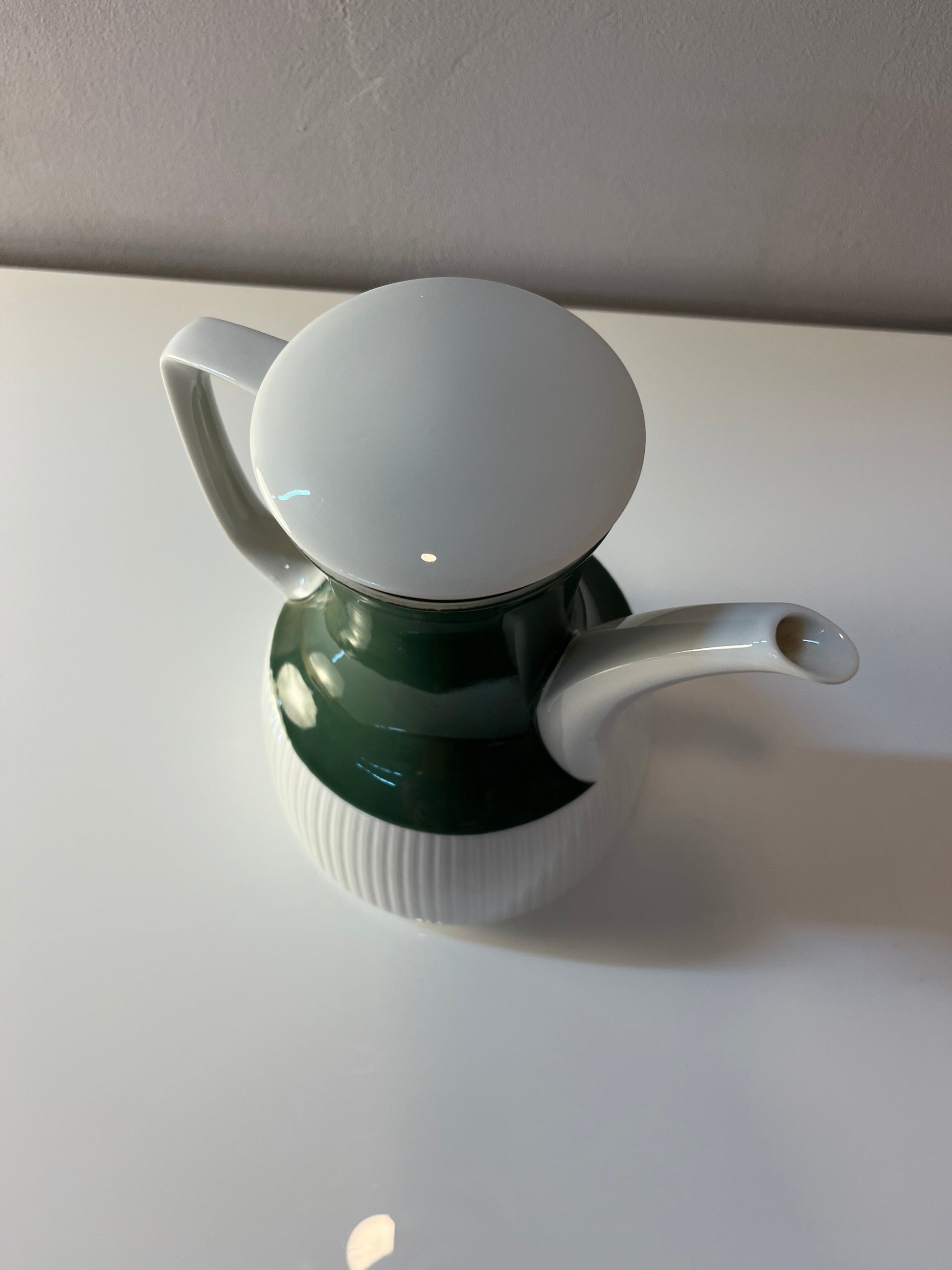 Kaffeekanne Modulation Secunda grün von Tapio Wirkkala für Rosenthal