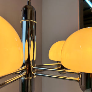 Kronleuchter Chrom Milchglas