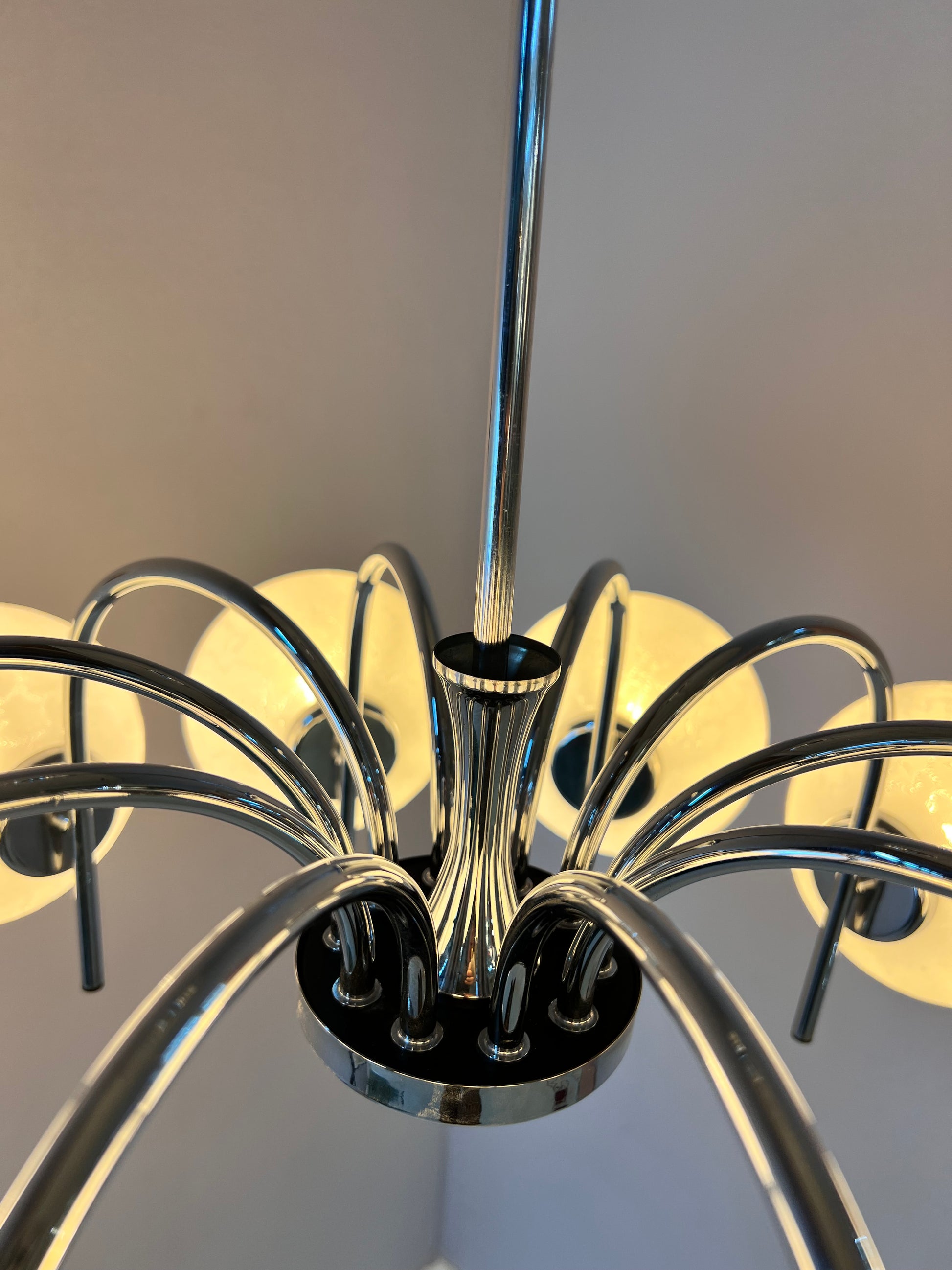 Kronleuchter mit 10 Kugeln von Richard Essig für Hustadt