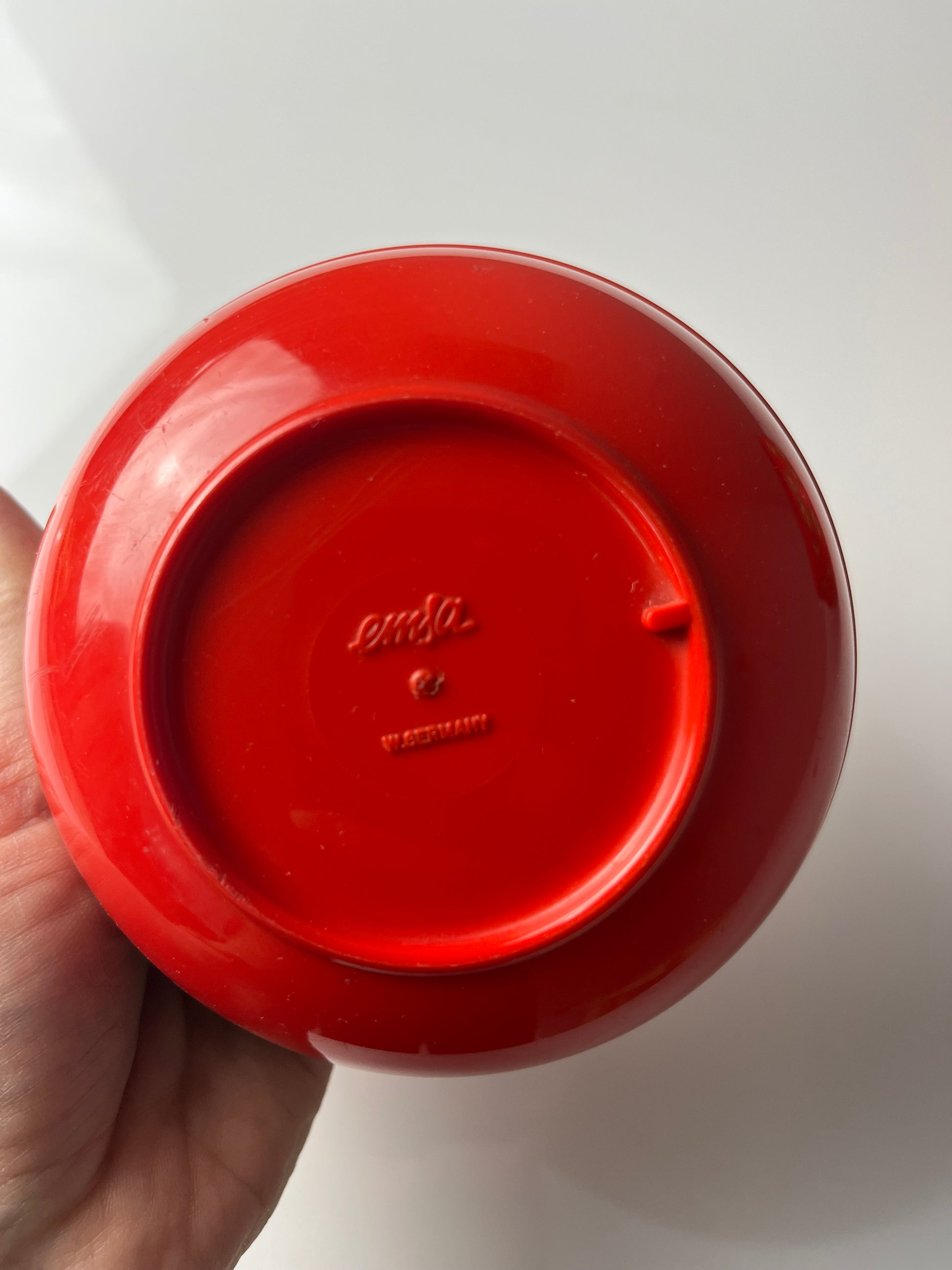 Set: 3x Snackschalen stapelbar rot grün von EMSA