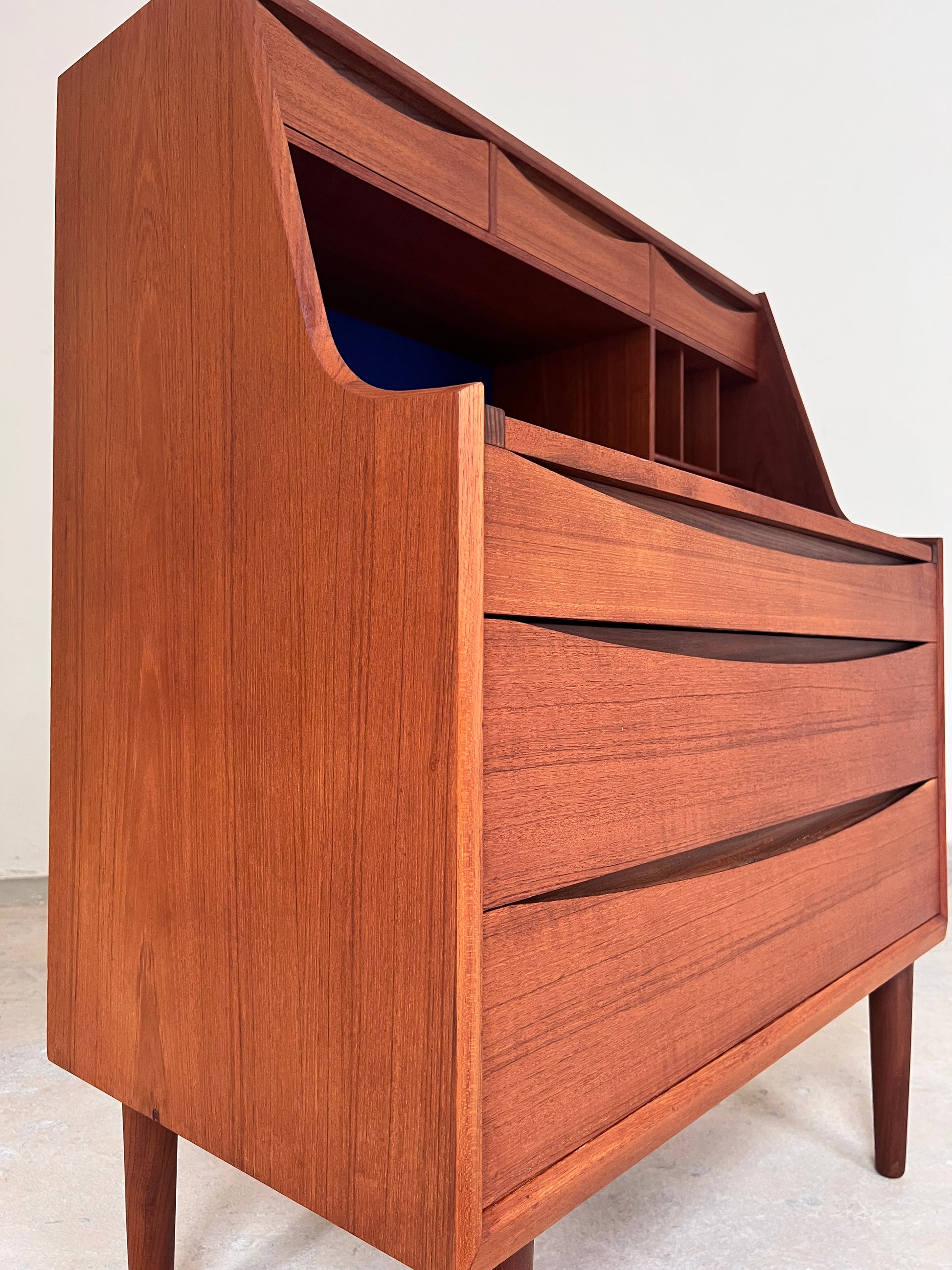 Sekretär Teak mit Schminktisch & Spiegel aus Dänemark